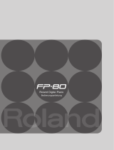 Roland FP-80 Bedienungsanleitung