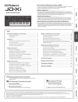 Roland JD-Xi Bedienungsanleitung