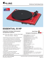 Pro-Ject Essential III HP Produktinfo