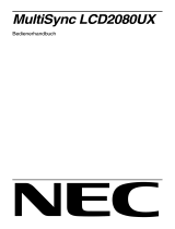 NEC MutliSync® LCD2080UX Bedienungsanleitung