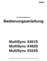NEC MultiSync X552S Bedienungsanleitung