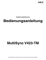 NEC MultiSync V423-TM Bedienungsanleitung