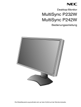 NEC MultiSync P232W Bedienungsanleitung