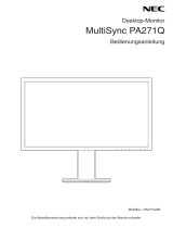 NEC MultiSync PA271Q Bedienungsanleitung