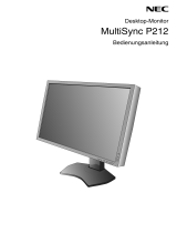 NEC MultiSync P212 Bedienungsanleitung
