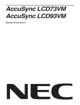 NEC AccuSync® LCD93VM Bedienungsanleitung