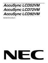 NEC AccuSync® LCD92VM Bedienungsanleitung