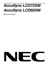 NEC AccuSync® LCD72XM Bedienungsanleitung