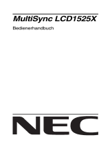 NEC MultiSync® LCD1525XBK Bedienungsanleitung