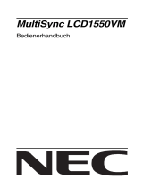NEC MultiSync® LCD1550VMBK Bedienungsanleitung