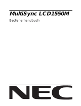 NEC MultiSync® LCD1550MBK Bedienungsanleitung