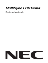 NEC MultiSync® LCD1550XBK Bedienungsanleitung