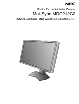 NEC MultiSync MDC212C2 Bedienungsanleitung