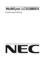 NEC MultiSync® LCD1880SX-BK Bedienungsanleitung