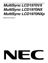 NEC MultiSync® LCD1970VX Bedienungsanleitung