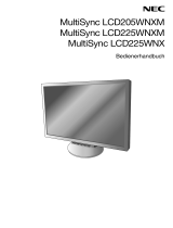NEC MultiSync® LCD225WNX Bedienungsanleitung