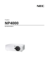 NEC NP4000 Bedienungsanleitung