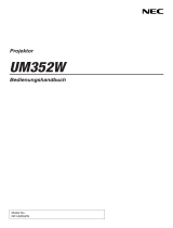 NEC UM352Wi (Multi-Pen) Bedienungsanleitung