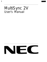 NEC MultiSync® 2V Bedienungsanleitung