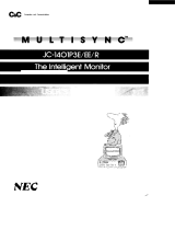 NEC MultiSync® JC1401P3E Bedienungsanleitung