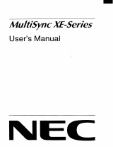 NEC MultiSync® XE21 Bedienungsanleitung