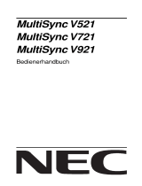 NEC Multisync® V921 Bedienungsanleitung