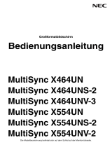 NEC MultiSync® X464UN-2 Bedienungsanleitung