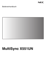 NEC MultiSync® X551UN Bedienungsanleitung