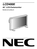 NEC NEC LCD4000 Bedienungsanleitung