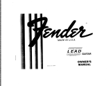 Fender Lead I (1979) Bedienungsanleitung