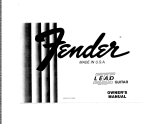 Fender Lead II (1979) Bedienungsanleitung
