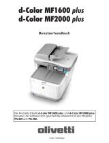 Olivetti d-Color MF1600 plus and d-Color MF2000 plus Bedienungsanleitung