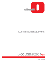 Olivetti d-Color MF2603en and d-Color MF2604en Bedienungsanleitung