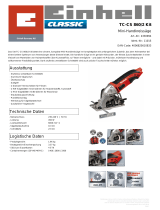 EINHELL TC-CS 860/2 Kit Product Sheet