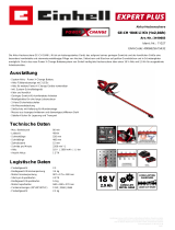 EINHELL GE-CH 1846 Li Kit (1x2,0Ah) Product Sheet