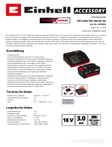 EINHELL 18V 3,0Ah PXC Starter Kit Product Sheet