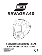 ESAB ESAB SAVAGE A40 Welding Helmet Benutzerhandbuch