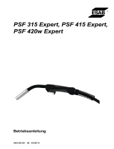 ESAB PSF 315 Expert, PSF 415 Expert, PSF 420w Expert Benutzerhandbuch