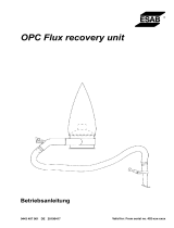 ESAB OPC Flux recovery unit Benutzerhandbuch