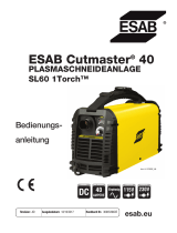 ESAB CUTMASTER 40 PLASMA CUTTING SYSTEM Benutzerhandbuch