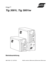 ESAB Tig 3001i, Tig 3001iw Benutzerhandbuch