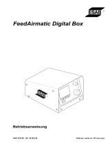 ESAB Feed Airmatic Digital Box Benutzerhandbuch