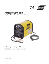 ESAB Powercut 650 Benutzerhandbuch