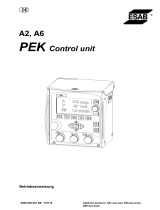 ESAB A6 - Control unit Benutzerhandbuch