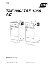 ESAB TAF 800 / TAF 1250 Benutzerhandbuch