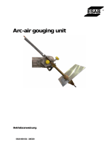 ESAB A6 Arc- air gouging unit Benutzerhandbuch