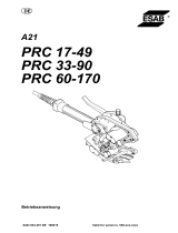 ESAB PRC 60-170 - A21 PRC 17-49 Benutzerhandbuch