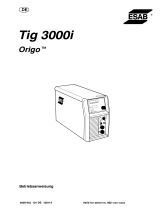 ESAB Origo Tig 3000i AC/DC Benutzerhandbuch
