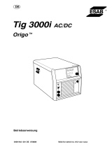 ESAB Tig 3000i AC/DC Origo™ Tig 3000i AC/DC Benutzerhandbuch