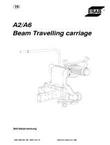 ESAB A2/A6 Beam Travelling Carriage Benutzerhandbuch